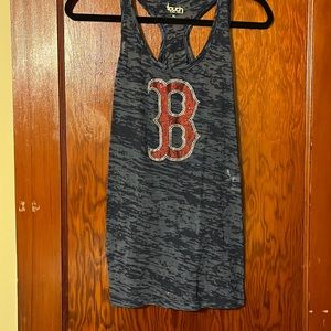 Racerback burnout Red sox tank